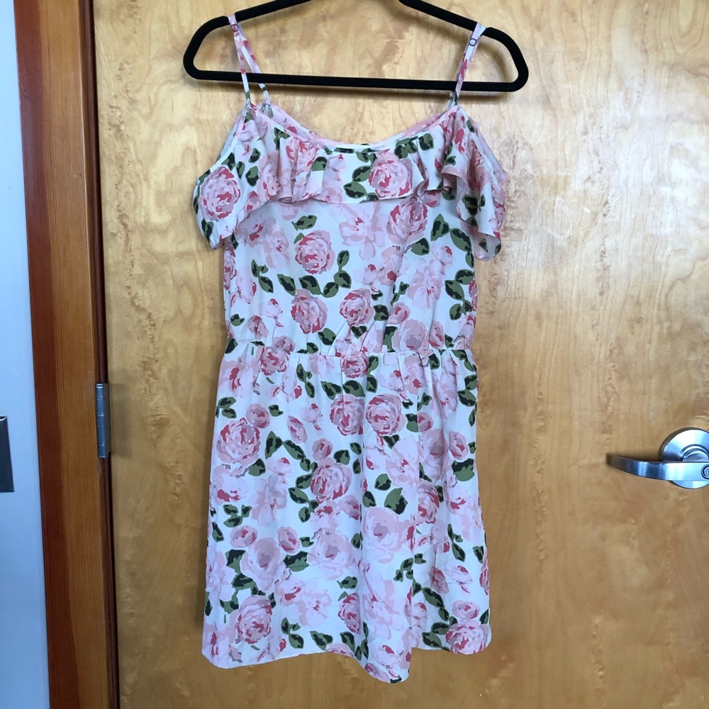 Forever 21 Cold Shoulder Floral Dress